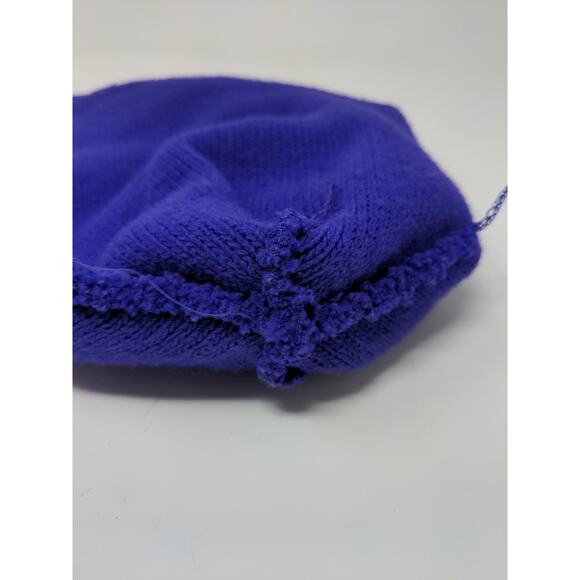 Bulldogs Knit Ski Cap Beanie Hat Purple Toboggan Cap Spell Out - Picture 10 of 10